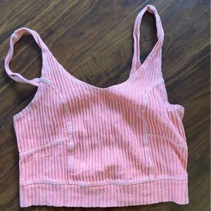 Urban outfitters pink crop tank top size small
